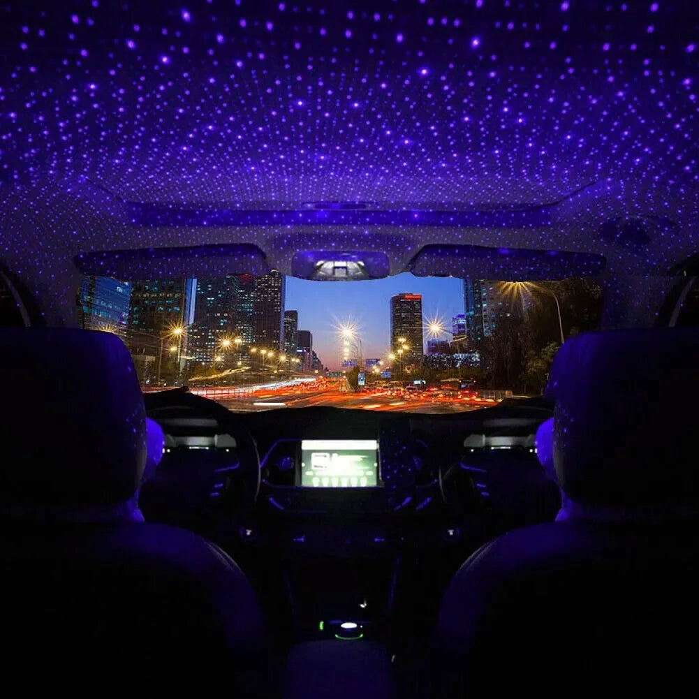 Mini LED Car Roof Star Night Light Projector | USB Galaxy Atmosphere Lamp